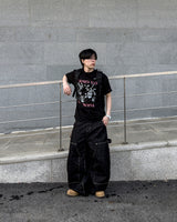 タッチグラフィックオーバーサイズハーフTシャツ