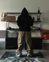OW Raccoon Crop Hooded Zip-Up (2C)
