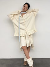 (SET) WARMER SKIRT & MILD LEG WARMER _GREY