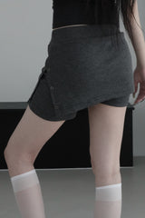 eyelet waffle shorts (2color)