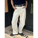 [Unisex] Islet cotton semi wide pants(3color)