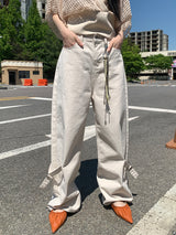 レッグビジョコットンワイドパンツ (2C)
