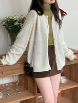 #PN Soft Loose Round Knit Cardigan (4color)