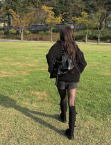 Juri Wool Collar Fur Jacket