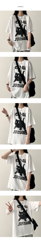 Pushy cats ボックスフィット半袖