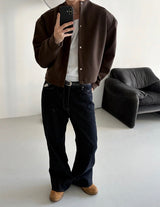 [NEW SEASON] Minimal shoulder crop cardigan(4color)