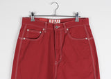 COLOR STITCH WIDE PANTS