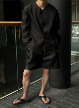 [S/S] レザーバンディングハーフパンツ(4color)