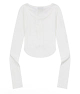 VERION STRAP RIBBON LONG SLEEVE T (4COLOR)
