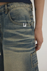 SANDY BERMUDA DENIM PANTS