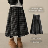 Densi incision hem シャーリングフリルロングスカート