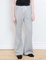FRILL BOOTCUT BANDING PANTS (MELANGE GRAY)