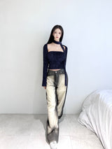 1078. Dirty washing denim wide pt