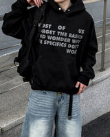 Stay Lettering Cropped Hoodie