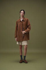 Suede half pants (Beige)