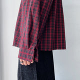 Classic Vintage Red & Black Plaid Shirt