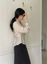 Dren Sheer Shirt Blouse (Strap Set)