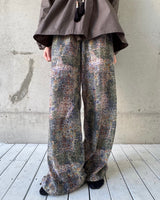 Oriental Print String Pants