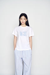 25SS STRIPE SET-UP LOOSE FIT PANTS BLUE