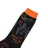 FISHING GRAPHIC SOCKS [BLACK]