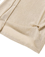 DOZI - Draped Jersey Top _BEIGE
