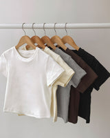 フリースクロップショートスリーブTシャツ