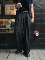 [Planning] LMN All Day Pintuck Wide Slacks (3 colors)