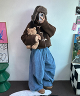 パラシュートバルーンピグメントコーデュロイパンツ🤎🩶💚🩵5カラー