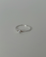 Float pearl ring (silver) *1PCS
