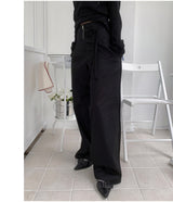 Troye Strap Point Semi-Formal Wide Long Pants (3 Colors)