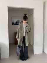 26SS★ [BAONHAUS] Kathleen Banding Semi-Bootcut Pants