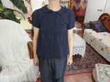 Snow dot blouse ( 3color )