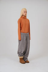 COLOR POP TURTLENECK T-SHIRTS - ORANGE