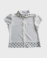 ドットカラーシアーブラウス (WHITE)