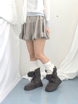 vintage knit lace skirt