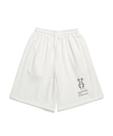 サンダーラベルプリンティングハーフパンツ