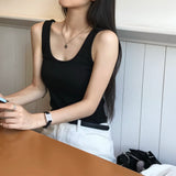 [BELLIDE MADE] ベーシックリブUネックキャミソール