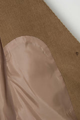 Early corduroy vest_camel