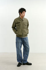 インシジョンダブルニーカーペンターパンツ (Washed Blue)
