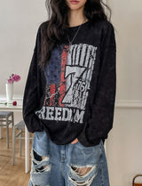 Frame Vintage Print Long Sleeve T-Shirt
