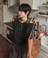 モッド ヘアリー ケーブル ニット