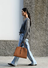 BLANC LARGE SUEDE CAMEL