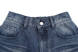 Salt Washed Balloon Fit Denim Pants