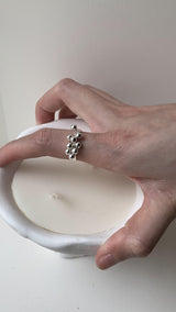 Minimi silver balls ring(open ring)
