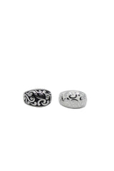 百合 Cloud ring 002 (Black/White)