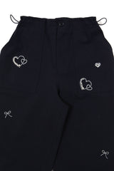 Shimmer Balloon Pants [Navy]