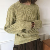 Nata Bokashi Twisted Round Knitwear