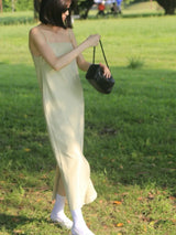 Slim-Fit Spaghetti Strap Maxi Dress