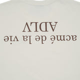 24FW アップサイドダウンベーシックロゴショートスリーブTシャツ クリーム