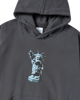 25FW AC BEAR STATUE OF LIBERTY HOODIE CHARCOAL